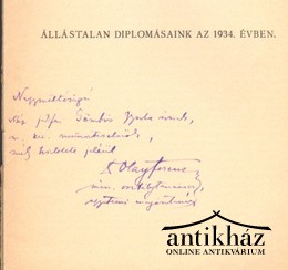 Olay Ferenc - Állástalan diplomásaink az 1934. évben